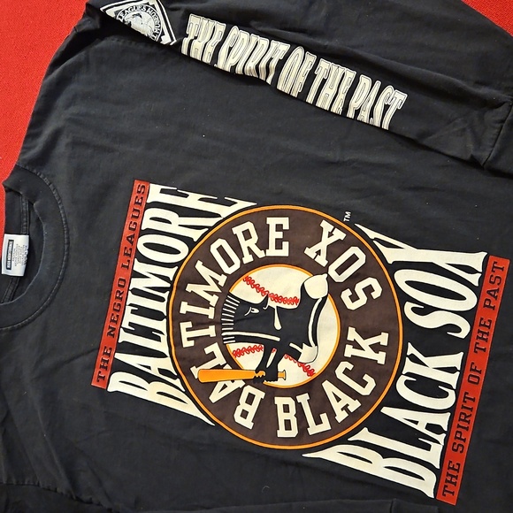 Baltimore Black Sox The Negro League long sleeve black t shirt XXL Museum Merch - Picture 2 of 9